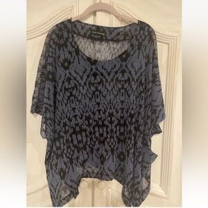 Matti Mamane Oversized Top tunic Sheer Asymmetrical Boxy